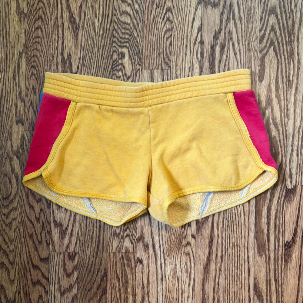 Aviator Nation Yellow, Red and Blue Athletic Shorts